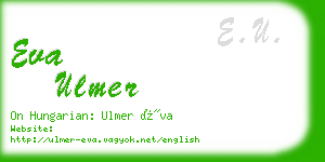 eva ulmer business card